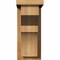 Ekena Millwork Monterey Rough Sawn Corbel w/Backplate, Western Red Cedar, 6"W x 10"D x 14"H COR06X10X14MON01RWR - alternate 4